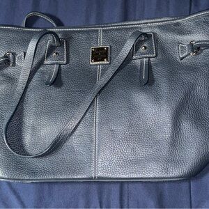 Dooney & Bourke Blue Leather Shoulder Bag